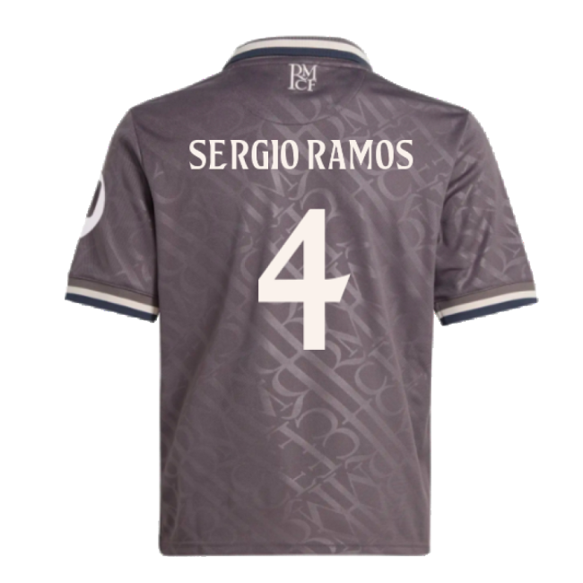 2024-2025 Real Madrid Third Youth Kit (Sergio Ramos 4)-The Soccer Shirt Hub