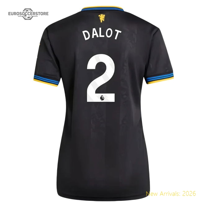 2025-2026 Man Utd Authentic Third Shirt (Womens) (Dalot 2)-The Soccer Shirt Hub
