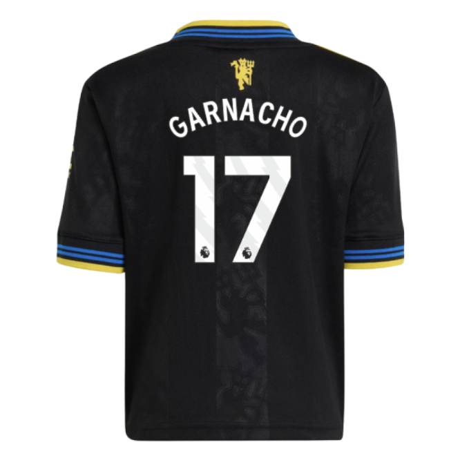 2025-2026 Manchester United Third Mini Kit (Garnacho 17)-The Soccer Shirt Hub
