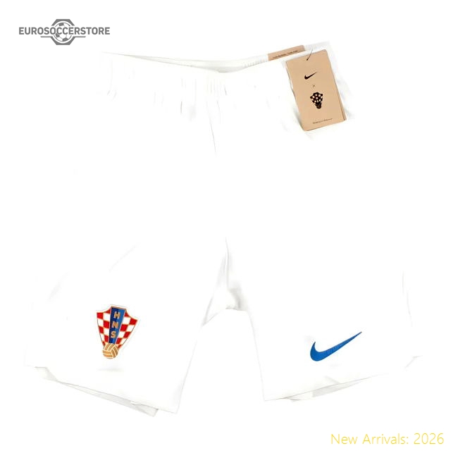 2022-2023 Croatia Home Shorts (White)-The Soccer Shirt Hub