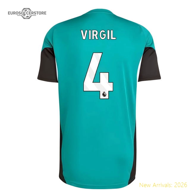 2025-2026 Liverpool EU Training Jersey (Green) (Virgil 4)-The Soccer Shirt Hub