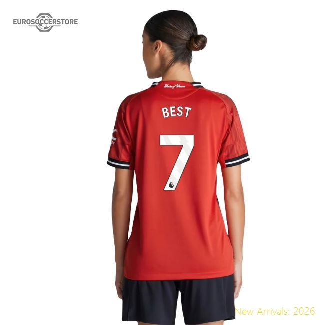 2025-2026 Man Utd Authentic Home Shirt (Womens) (Best 7)-The Soccer Shirt Hub