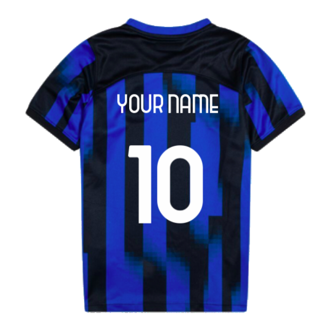 2023-2024 Inter Milan Home Mini Kit (Your Name)-The Soccer Shirt Hub