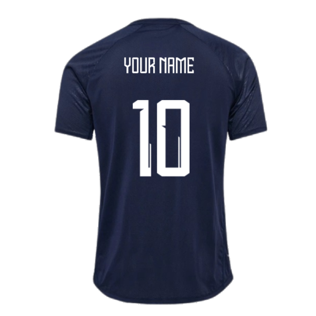 2024-2025 Denmark Training Jersey (Marine) (Your Name)-The Soccer Shirt Hub