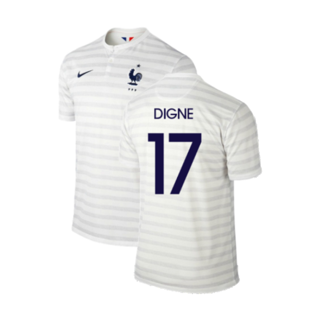 France 2014-15 Away Shirt ((Excellent) M) (Digne 17)-The Soccer Shirt Hub