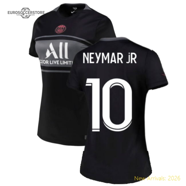 PSG 2021-2022 Womens 3rd Shirt (NEYMAR JR 10)-The Soccer Shirt Hub