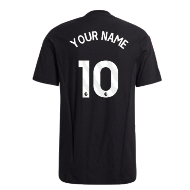 2023-2024 Man Utd Training Tee (Black) (Your Name)-The Soccer Shirt Hub