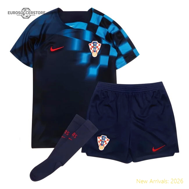 2022-2023 Croatia Away Mini Kit-The Soccer Shirt Hub
