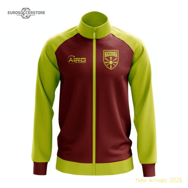 Macedonia Concept Football Track Jacket (Red)-The Soccer Shirt Hub