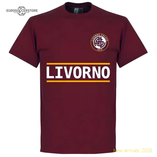 Livorno Lucarelli 99 Team T-Shirt - Maroon-The Soccer Shirt Hub