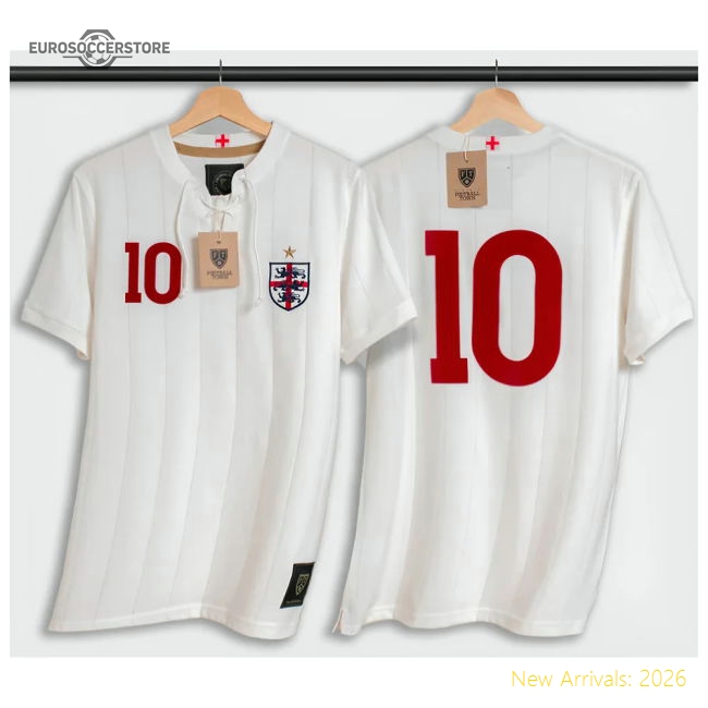 England Harry Kane Retro Shirt with Laces The Lions Cross-The Soccer Shirt Hub
