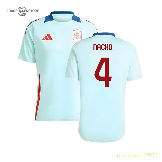 2024-2025 Spain Training Jersey (Halo Mint) (Nacho 4)-The Soccer Shirt Hub