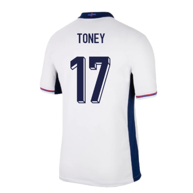 2024-2025 England Home Shirt (Toney 17)-The Soccer Shirt Hub