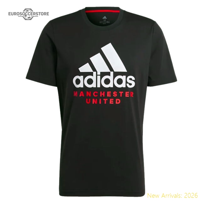 2023-2024 Man Utd DNA Graphic Tee (Black) (Rooney 10)-The Soccer Shirt Hub