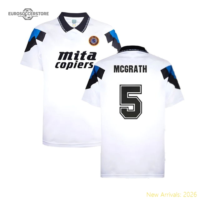 Aston Villa 1990 Away Shirt (McGrath 5)-The Soccer Shirt Hub