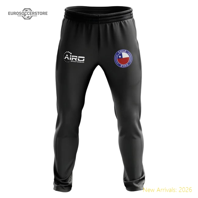 Chile Concept Football Training Pants (Black)-The Soccer Shirt Hub