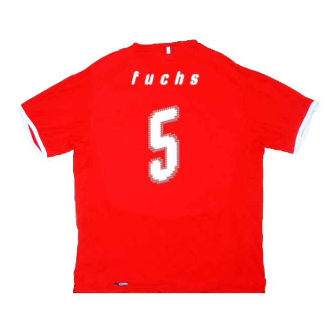 Austria 2008-09 Home Shirt ((Good) S) (Fuchs 5)-The Soccer Shirt Hub