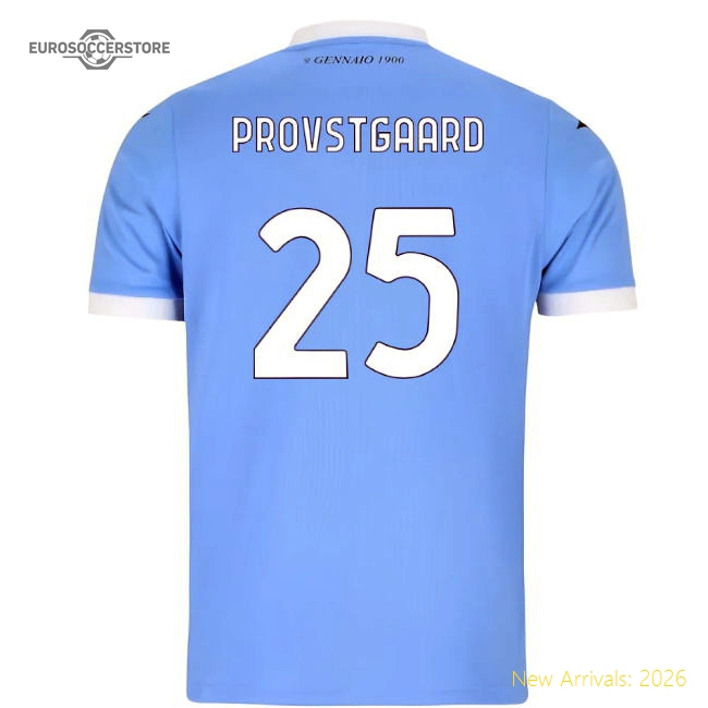 2025-2026 Lazio Home Shirt (Kids) (Provstgaard 25)-The Soccer Shirt Hub