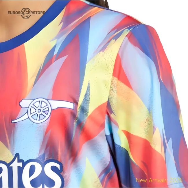 2025-2026 Arsenal Pre-Match Shirt (Victory Blue)-The Soccer Shirt Hub