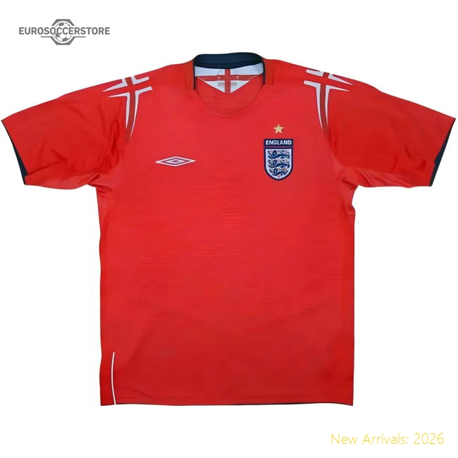 England 2004-06 Away Shirt (XL) (Excellent)-The Soccer Shirt Hub