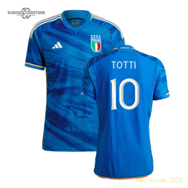 2023-2024 Italy Authentic Home Shirt (TOTTI 10)-The Soccer Shirt Hub
