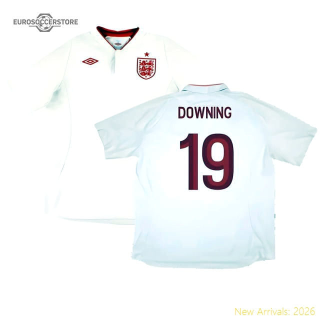 England 2012-13 Home Shirt (Good) (Downing 19)-The Soccer Shirt Hub