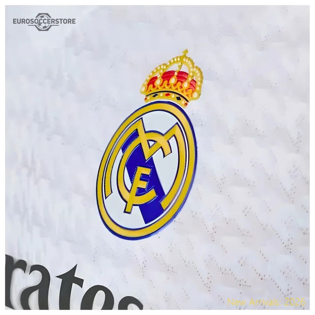 2024-2025 Real Madrid Authentic Long Sleeve Home Shirt (Mbappe 9)-The Soccer Shirt Hub