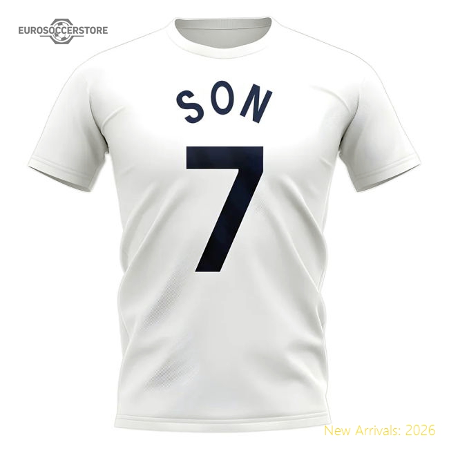 Son Heung Min Tottenham Hero T-shirt (White)-The Soccer Shirt Hub