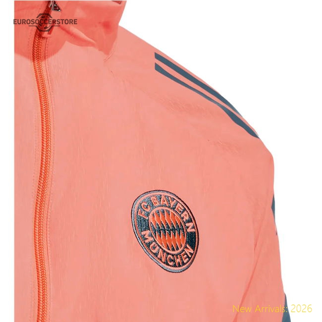 2025-2026 Bayern Munich Presentation Jacket (Easy Coral)-The Soccer Shirt Hub