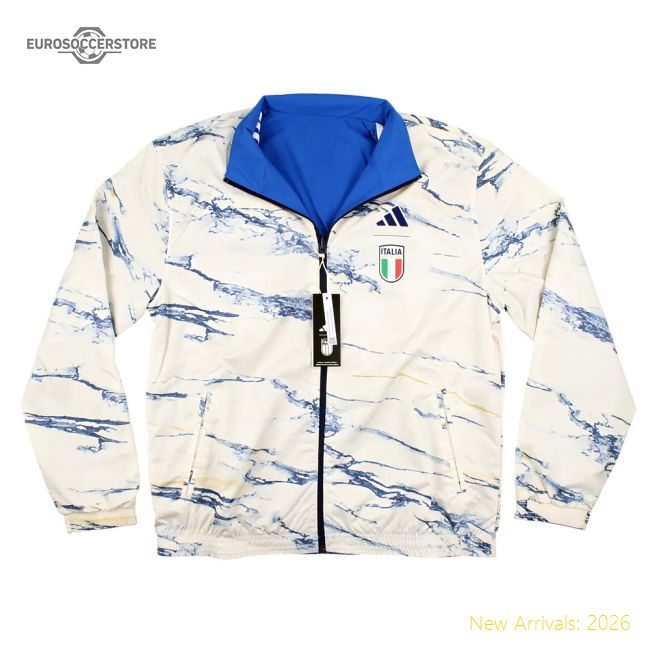 2023-2024 Italy Anthem Jacket (Blue) - Ladies-The Soccer Shirt Hub