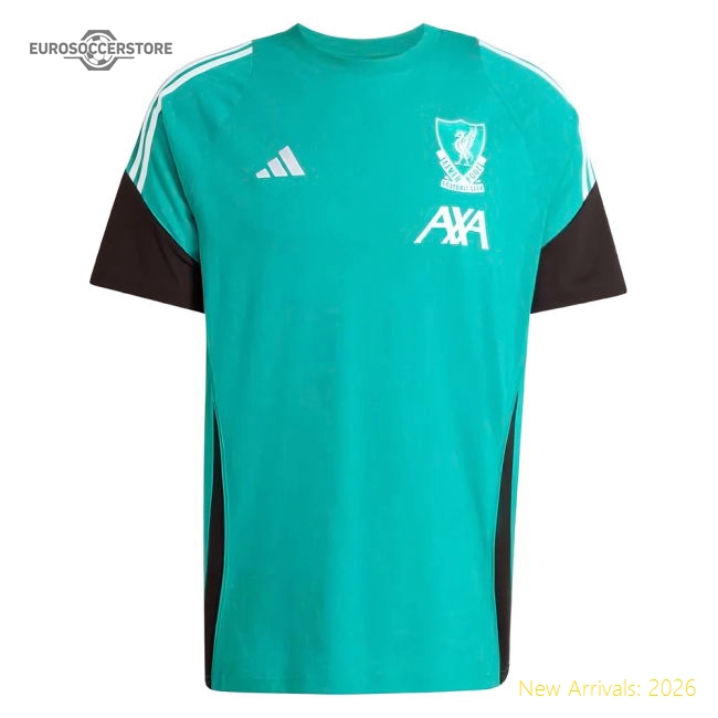 2025-2026 Liverpool EU Training Tee (Green) (Your Name)-The Soccer Shirt Hub
