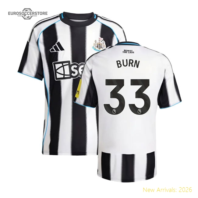 2025-2026 Newcastle Home Shirt (Burn 33)-The Soccer Shirt Hub