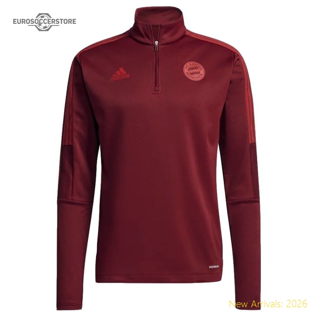 2021-2022 Bayern Munich Warm Top (Red)-The Soccer Shirt Hub