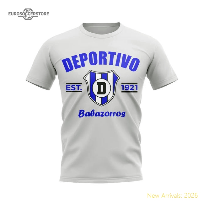 Deportivo Alaves Established Football T-Shirt (White)-The Soccer Shirt Hub