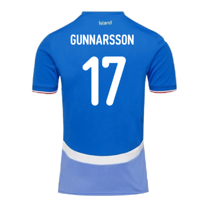 2024-2025 Iceland Home Shirt (Gunnarsson 17)-The Soccer Shirt Hub