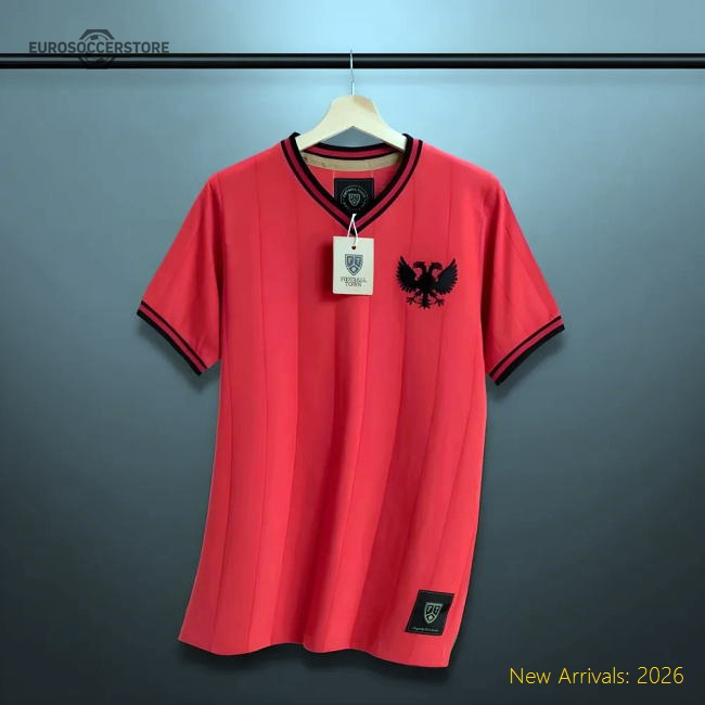 Vintage Albania Home Shqiponjë Soccer Shirt-The Soccer Shirt Hub