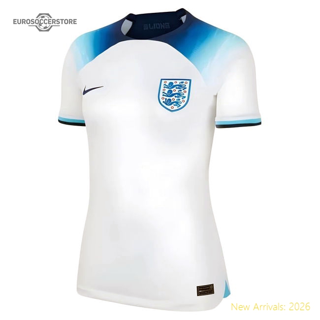 2022-2023 England Home Shirt (Ladies)-The Soccer Shirt Hub