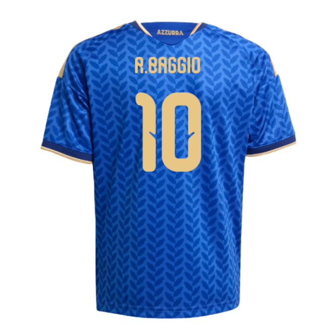2026-2027 Italy Home Shirt (Kids) (R.Baggio 10)-The Soccer Shirt Hub