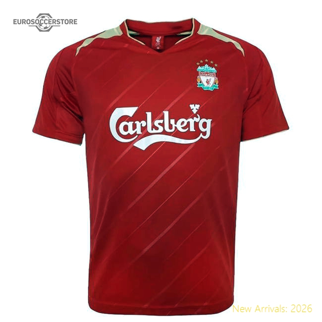 2005-2006 Liverpool Home CL Retro Shirt (Your Name)-The Soccer Shirt Hub