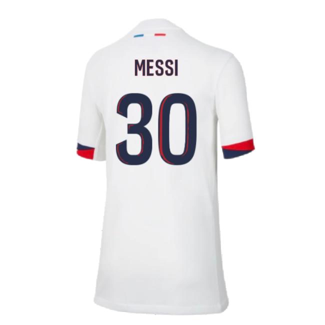 2024-2025 PSG Away Shirt (Kids) (Messi 30)-The Soccer Shirt Hub