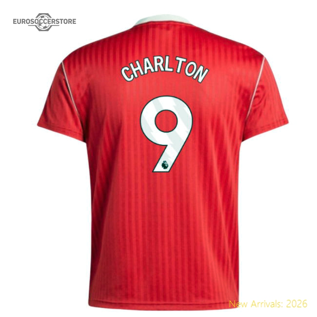 Manchester United Terrace Icons Shirt (Red) (Charlton 9)-The Soccer Shirt Hub