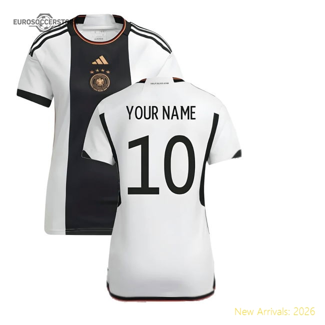 2022-2023 Germany Home Shirt (Ladies) (Your Name)-The Soccer Shirt Hub