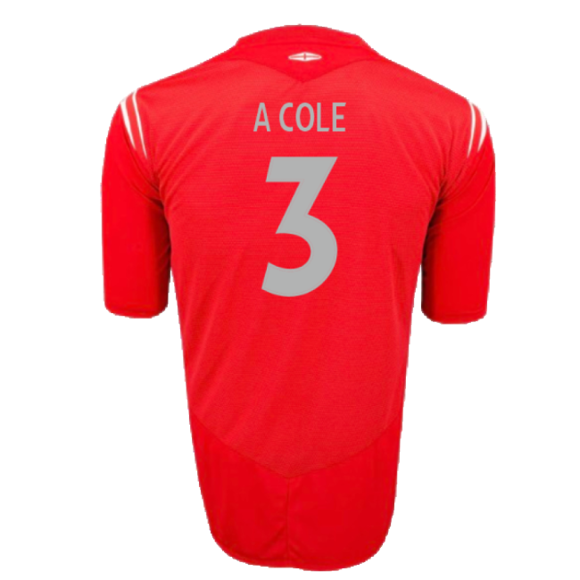 England 2004-06 Away Shirt (2XL) (Excellent) (A Cole 3)-The Soccer Shirt Hub