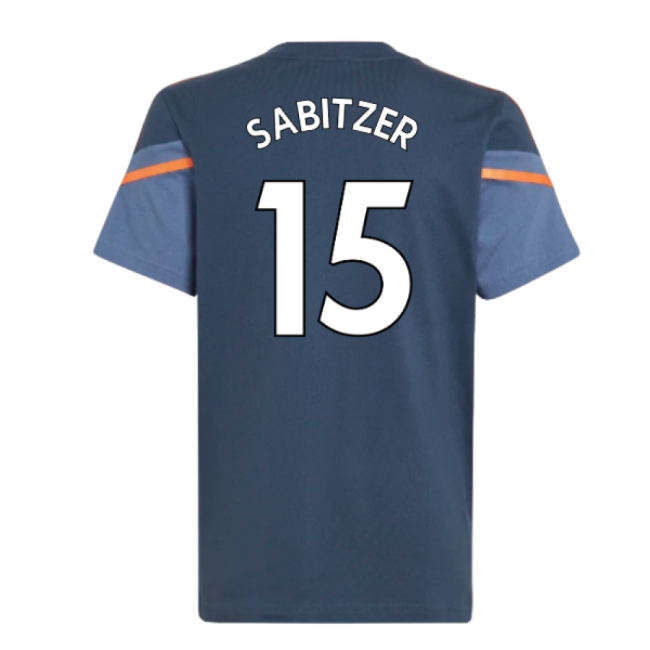 2022-2023 Man Utd Training Tee (Crew Navy) - Kids (Sabitzer 15)-The Soccer Shirt Hub