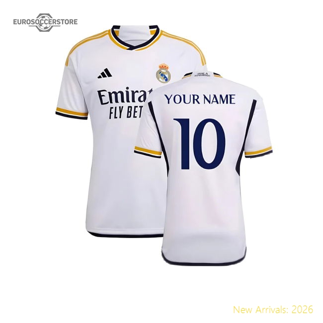 2023-2024 Real Madrid Home Shirt (Your Name)-The Soccer Shirt Hub