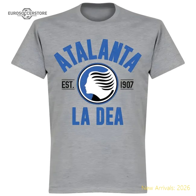 Atalanta Established T-Shirt - Grey-The Soccer Shirt Hub