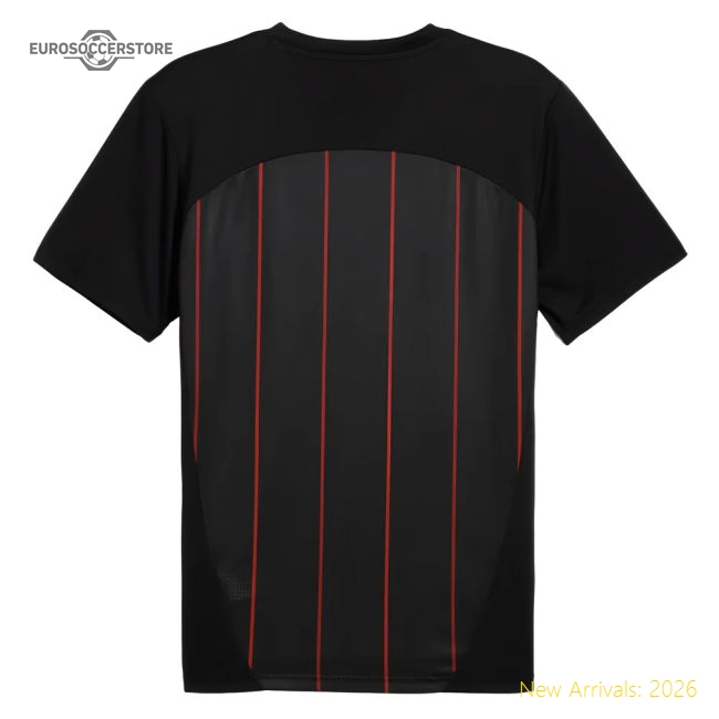 2024-2025 AC Milan Prematch SS Jersey (Black)-The Soccer Shirt Hub