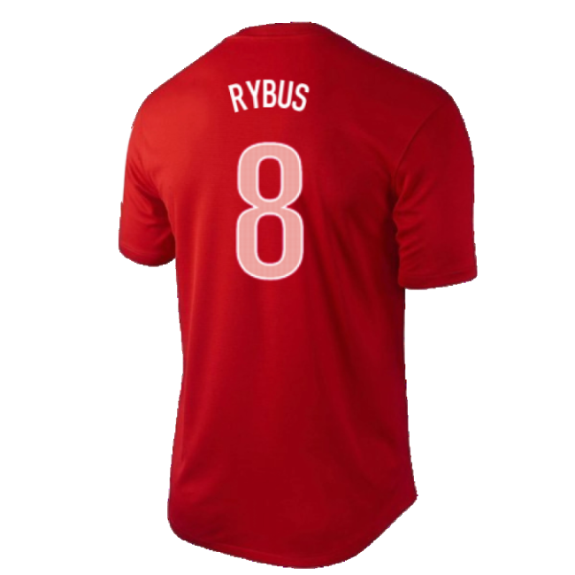 Poland 2012-13 Away Shirt ((Excellent) L) (Rybus 8)-The Soccer Shirt Hub