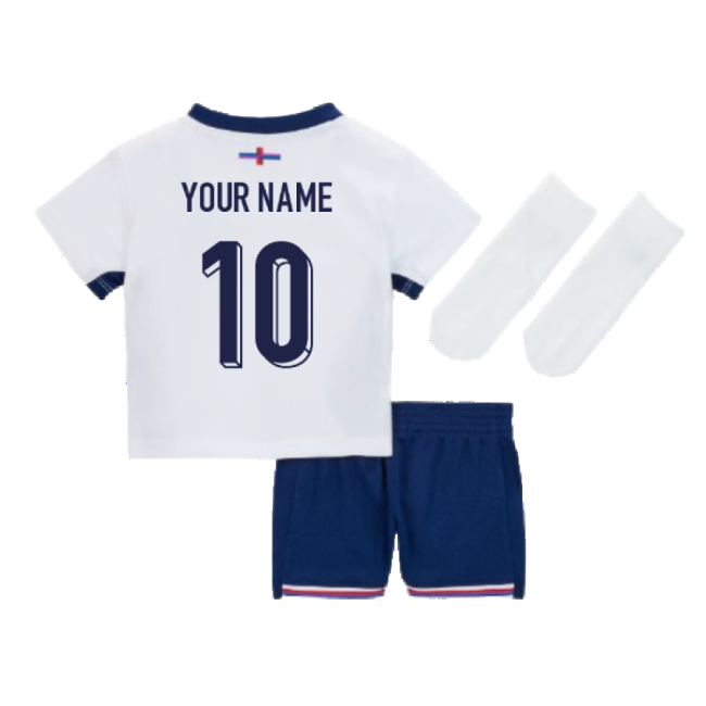 2024-2025 England Home Baby Kit (Your Name)-The Soccer Shirt Hub