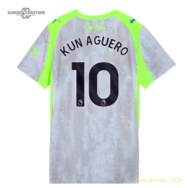 2025-2026 Man City Third Shirt (Womens) (Kun Aguero 10)-The Soccer Shirt Hub